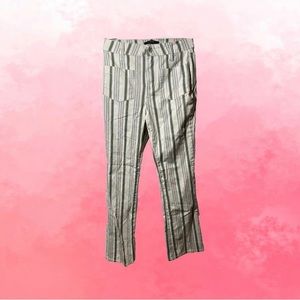 Forever 21 striped flare bottom pants